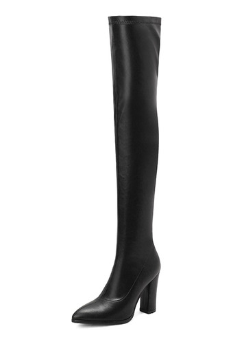 Botas Para Mujer, Tacones Negros, Zapatos Largos Fetichistas