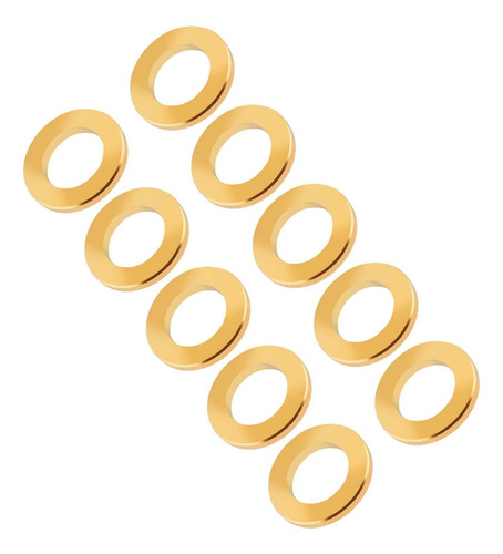 10x Espaçadores Arruelas Juntas Bicicleta M5 Dourado