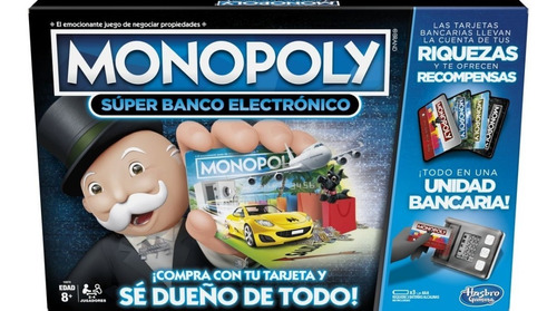 Monopoly Banco Electronico Juego De Mesa Hasbro Original 