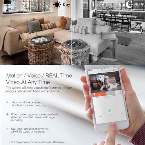 Imagen 7 de 8 de Mini Camara Espia Full Hd 1080p Wifi Vision Nocturna Cctv