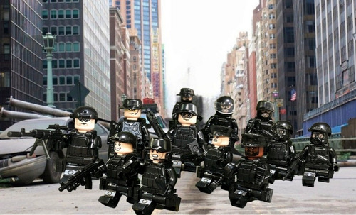  Swat Fuerzas Especiales- Soldaditos Lego 12 Figuras