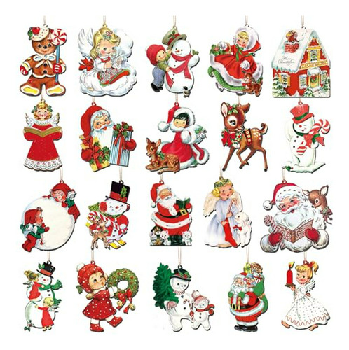 Adornos Navideños Vintage Para Árbol De Navidad