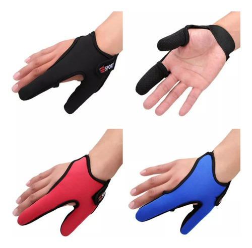 4 Pares De Guantes De Pesca Con Protección Para 2 Dedos