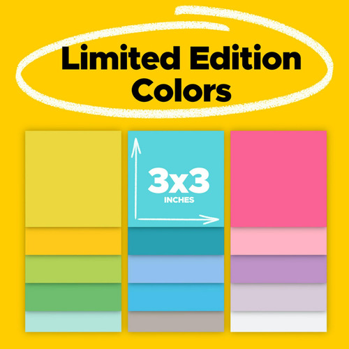 Sticky Notes Post-it Super Sticky, 3 X 3 En 15 Blocs, Edició