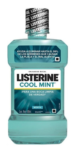 Enjuague Bucal Listerine Cool Mint Menta 500ml