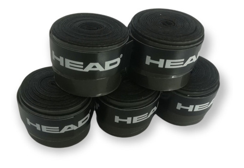 5 Piezas Overgrip Head Para Raqueta De Tenis Pegajoso Negro