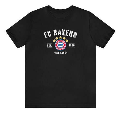 Remeras Algodon Peinado Fc Bayern Munich Alemania Casual 