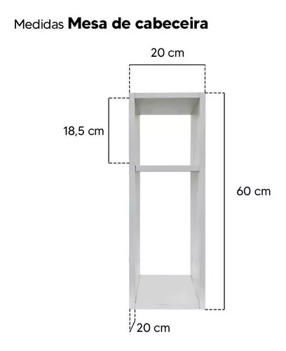 Juego de mesitas de noche pequeñas de 20 x 20 x 60 cm para dormitorio y  sala de estar