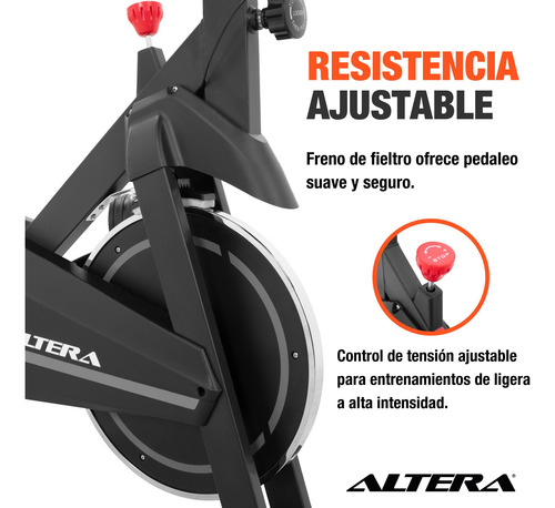 Bicicleta Spinning Estatica Para Ejercicio Altera Indoor Gym