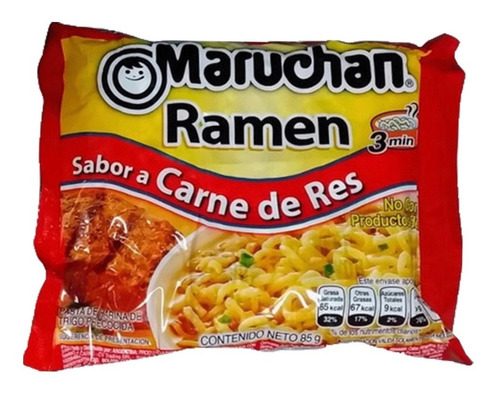 Sopa Maruchan Carne De Res Ramen 85g Instantanea Lunch Gr