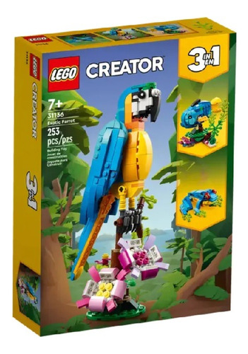 Lego 31136 Creator Creador 3 En 1 Loro Exótico