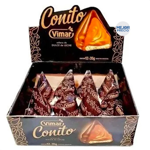 Conitos Vimar De Chocolate Y Dulce De Leche X12 Unidades