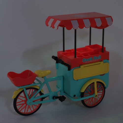 Conjunto De Brinquedos De Triciclo Food Trike Toy Em Escala