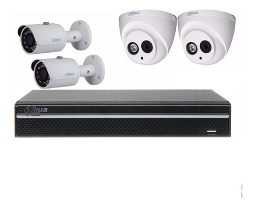 Kit De Seguridad Dahua Dvr Hcvr5104 + 4 Camaras Sin Disco