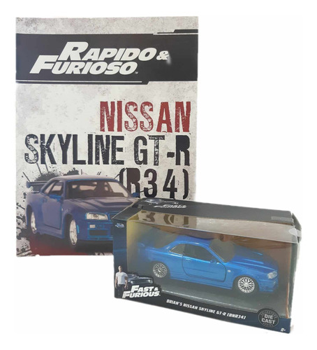 Auto Coleccion Rapido Y Furioso Nissan Skyline Gt-r (bnr34)