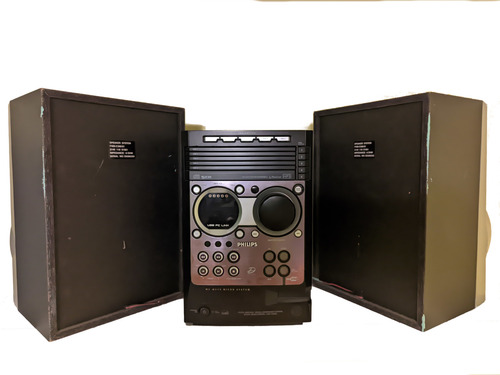 Minicomponente Philips Mc-m570, Am/fm/cd/usb/aux Funcionando Negro 100 W (Usado)
