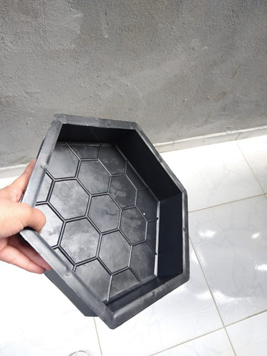 Forma Sextavada Bloquete De Cimento Para Calçada 08 Peças