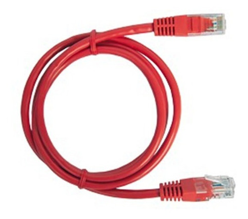 Patch Cord Cable Parcheo Red Utp Categoría 5e 3 Metros Rojo