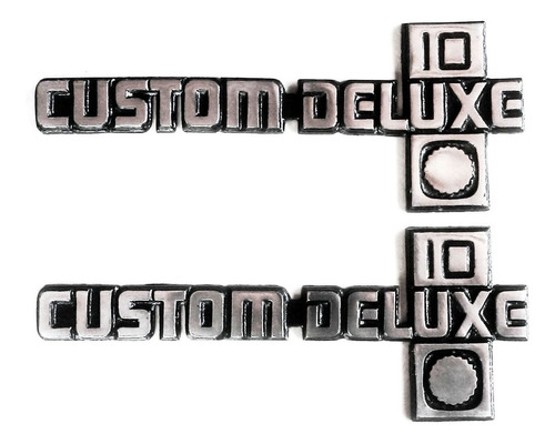 Emblemas Decorativos Custom Deluxe 10 Metálicos 