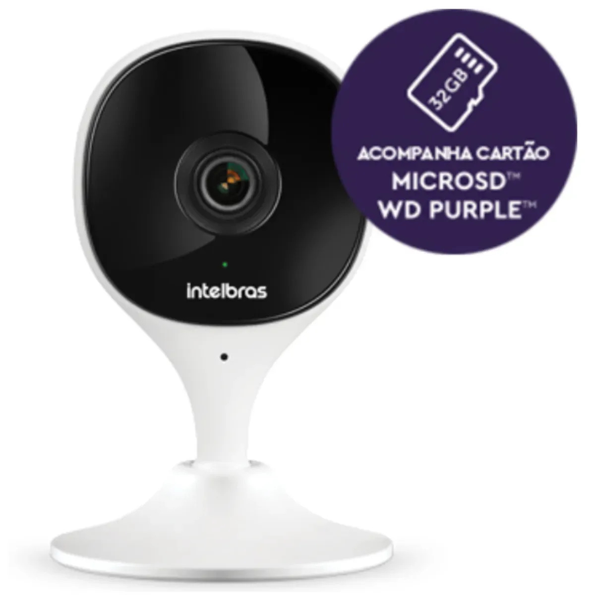 Camera Wifi Full Hd Imx C Com Microsd 32gb Sem Fio App Celular Microfone Screen Vision