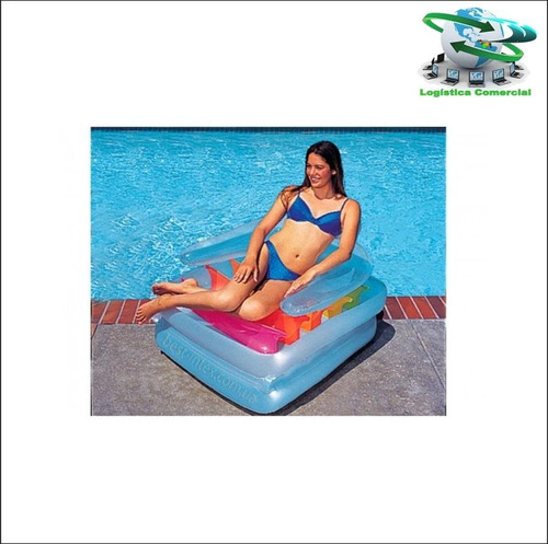 Silla Sillon Flotador Inflable Convierte En Colchoneta 58870