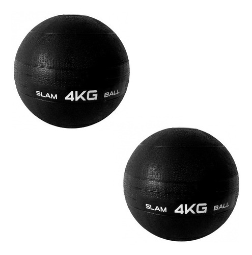 Kit Medicine Ball Bola Slam Peso Crossfit 2 Bolas De 4kg