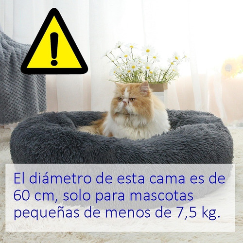 Imagen 2 de 10 de Cama De Mascotas Para Gatos Y Perros - Forma Redonda