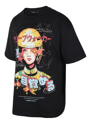Imagen 2 de 3 de Remera Hombre Farenheite Oversize Al Phase