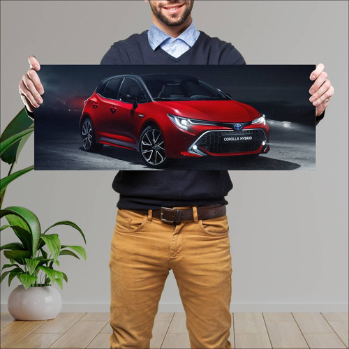 Cuadro 30x80cm Auto 2019 Toyota Corolla Hybrid 8 220