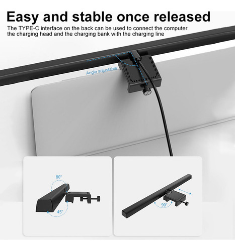 Barra De Luz Para Monitor, Lámpara Led De Escritorio, Regula