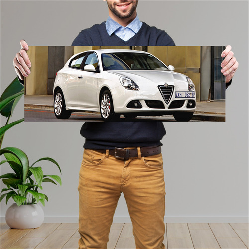 Cuadro 30x80cm Auto 2011 Alfa Romeo Giulietta Za 294