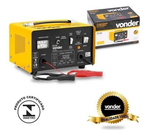 Imagem 3 de 3 de Carregador De Bateria Portátil 12 Volts Cbv950 Vonder