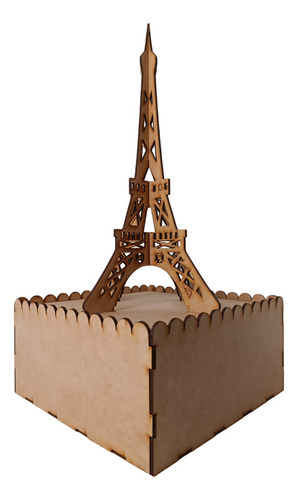 25 Centro De Mesa Torre Eiffel 30 Cm Con Caja 20x20 Cm Con G