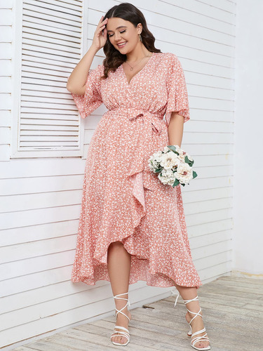 Vestido Corto Casual Fresco Estampado Rayas Línea