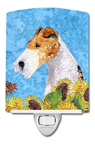 Fox Terrier De Los Tesoros De Caroline En Luz De Noche De Fl