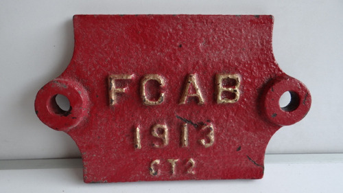 Letrero  Antiguo ,placa Ferroviaria