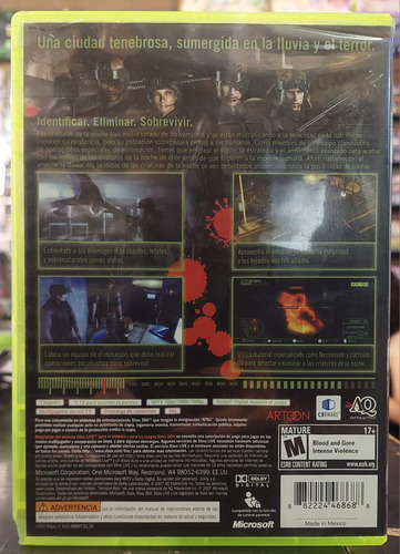 Vampire Rain Xbox 360 Sub En Español (Reacondicionado)