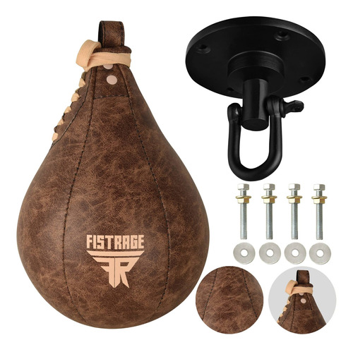 Fistrage Speed Bag Boxing Ball Leather Mma Muay Thai Dodge