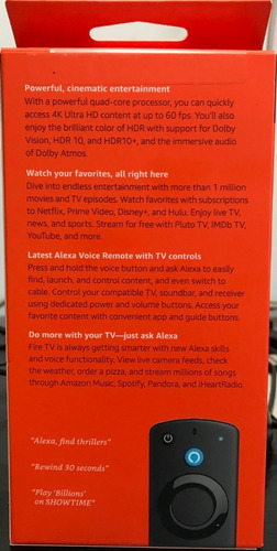 Imagen 6 de 6 de Amazon Fire Tv Stick 4k, Con Control 3ra Gen Con Alexa