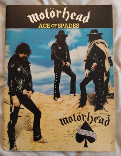 Motorhead Ace Of Spades Guitar Tablatura Impecable De Epoca