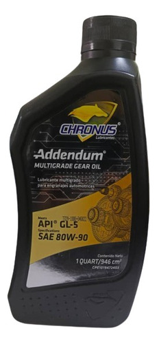 Aceite 80w 90 Lubricante Chronus Multigrado Engrenaje Automo