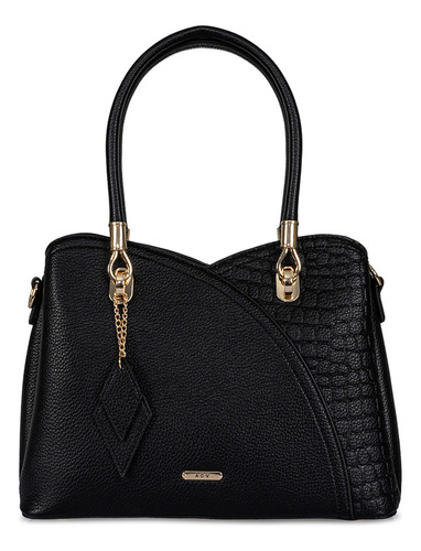 Cartera Mediana Casual Mujer Ann D Vian Negro 