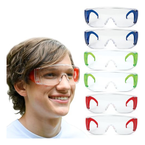 Bison Vida Bulk Kids Safety Glasses, Diamont Assorted Color