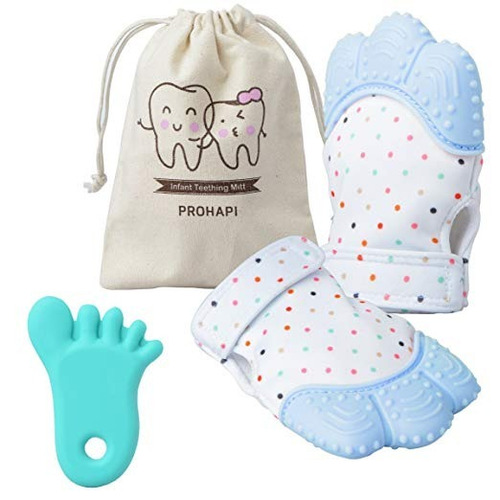 Guantes  Mordedor Calmantes Hipoalergénico Para Bebes  Bpa 