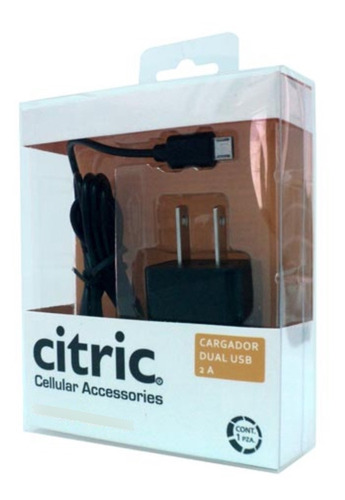 Cargador Dual Citric Micro Usb V8