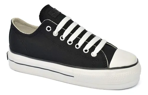 Converse Plataforma Originales Negras MercadoLibre