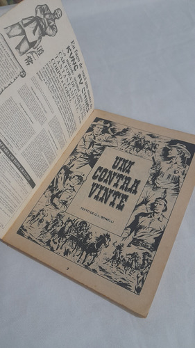 Revista Gibi Tex Coleção N° 3 : Um Contra Vinte Globo 1987 (Usado)