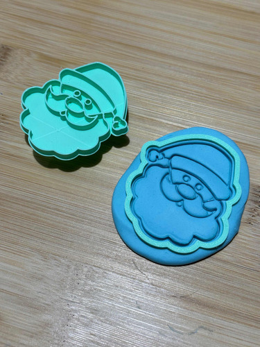Kit 5 Cortador Marcador Cookie Natal Papai Noel Presente