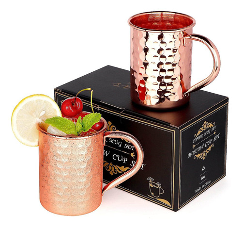 Moscow Mule Taza 13 Oz Coctel Copa Cobre Para Regalo 2