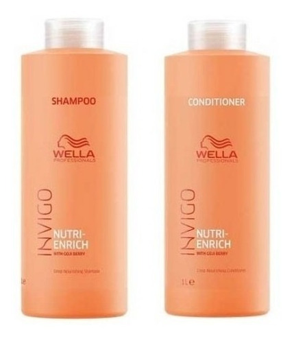 Imagem 1 de 1 de Wella Enrich Invigo Kit Shampoo E Condicionador 1000 Ml Novo